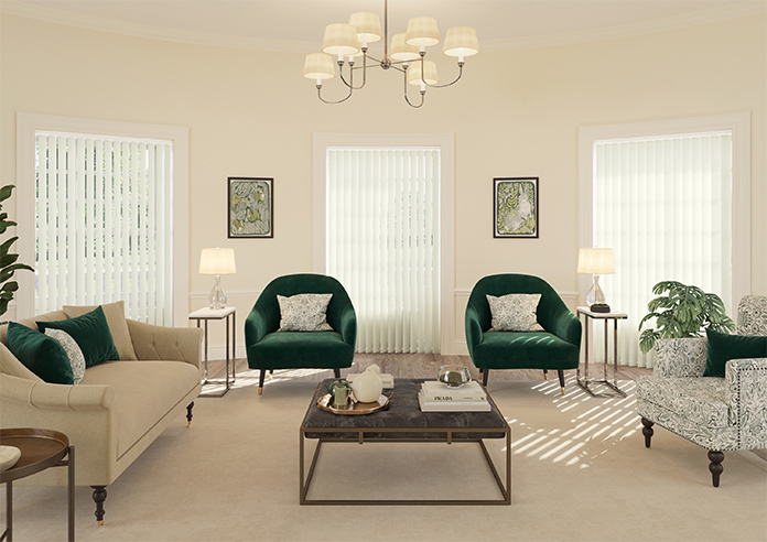 Linear Fleck, Vanilla - Vertical Blind - Image 8